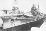 Cruiser Ashigara in drydock, Singapore, Dec 1942