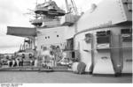 View of battleship Bismarck