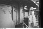 View aboard battleship Bismarck, 1940-1941