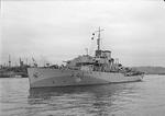 Corvette HMS Bluebell underway on the River Tyne, England, United Kingdom, 24 Jun 1942