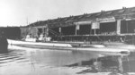 USS Bluefish and another submarine possibly at New London, Connecticut, United States, early 1952