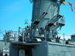 Quadruple 40mm Bofors anti-aircraft mount aboard museum ship USS Cassin Young, Boston, Massachusetts, United States, 4 Jul 2010, photo 1 of 2