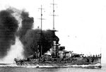 Battleship Giulio Cesare running speed trials, 1914