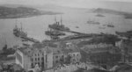 Chinese protected cruiser Hairong and Japanese battleship Mikasa in Vladivostok, Russia, late 1917 or early 1918