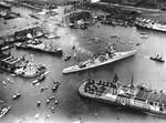 Indianapolis at Buenos Aires, Argentina, with Roosevelt on board, 30 Nov 1936