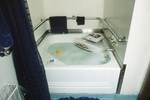 Bathtub installed aboard USS Iowa for US President Franklin Roosevelt