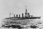 Heavily retouched photograph of a Sendai-class light cruiser, circa 1924-25