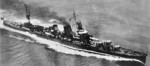 Kako in Tokyo Bay, Japan, 1928; three stripes on after smokestack indicated membership in the 5th Sentai