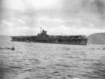 Katsuragi refueling in Simpson Harbor, Rabaul, New Britain while transporting 5,000 Japanese servicemen back to the Japanese home islands, 31 Jan 1946