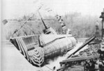 Launching of submarine Kete, Manitowoc, Wisconsin, United States, 9 Apr 1944