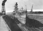 Kongo in drydock, Yokosuka, Japan, 1930