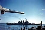 North Carolina during her shakedown cruise, 22-31 Aug 1941, photo taken from a destroyer