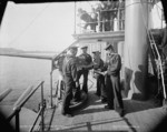 6-pounder gun and crew aboard USS Oregon, circa 1898