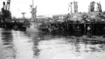 USS Chivo, USS Skipjack, and USS Parche at Pearl Harbor, US Territory of Hawaii, 1945