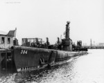 USS Parche at Mare Island Naval Shipyard, Vallejo, California, United States, 17 Oct 1946