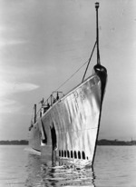 USS Perch in harbor, circa 1936-1937