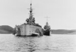 USS McDougal alongside HMS Prince of Wales during Atlantic Charter Conference, Placentia Bay, Newfoundland, 10-12 Aug 1941