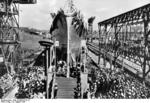 Launching of German cruiser Prinz Eugen, slip VIII of Germaniawerft yard, Kiel, Germany, 22 Aug 1938, photo 2 of 3