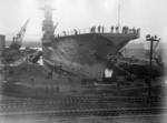 USS Saratoga in Drydock No. 2 at Puget Sound Naval Shipyard, Bremerton, Washington, United States, 17 Nov 1930