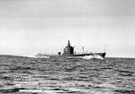 Sargo underway during her trials off Provincetown, Massachusetts, United States, 1 Nov 1938, photo 1 of 3