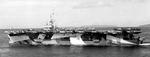 USS Savo Island wearing camouflage Measure 33 Design 14A, Sulu Sea, 3 Jan 1945