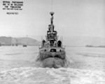 Stern view of USS Sunfish off Mare Island Navy Yard, Vallejo, California, United States, 18 Jul 1945