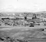 Submarine Whale, destroyer Humphrey, and light cruiser Helena at Mare Island Navy Yard, Vallejo, California, United States, 13 Mar 1942