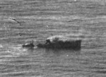 Yasoshima sinking west of Luzon, Philippine Islands, 25 Nov 1944 after being attacked by carrier aircraft from USS Ticonderoga and USS Langley