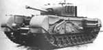 Churchill VI tank with 75mm Mk V gun, circa 1940s