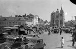 British Cruiser Mk IV tank on the back of a Scammell tank transporter at Le Neubourg, France, circa 9 Jun 1940