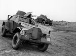 Humber Light Reconnaissance Cars Mk II of 29th Independent Squadron of British Reconnaissance Corps at Shanklin, Isle of Wight, England, United Kingdom, 5 Mar 1942, photo 1 of 2