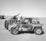 Heavily armed and specially modified jeep of British L Detachment SAS, North Africa, early 1943, photo 3 of 4