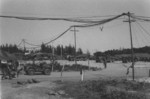 A Jeep and other vehicles of Headquarters Company, US 4th Marine Regiment at Chu Lai, Vietnam, Jan 1966