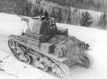 Italian-built L6/40 light tank with German markings, northern Yugoslavia, Jan 1945