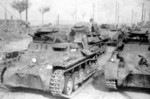 Chinese Panzer I Ausf. A light tanks captured by the Japanese, Nanjing, China, Dec 1937