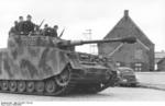 Panzer IV tank and crew of German 12th SS Panzer Division 