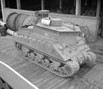 Sherman BARV vehicle, Earls Court, London, England, United Kingdom, 8 Feb 1944