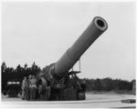 16-inch coastal defense gun at Fort Story, Virginia, United States, Apr 1942