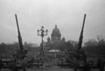 Soviet 76 mm M1938 anti-aircraft guns at Leningrad, Russia, 1 Oct 1941