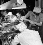 Workers at the John Inglis and Company factory for Bren guns in Toronto, Canada, 1940s