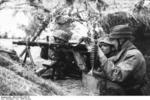 German paratrooper with MG42 machine gun, France, 21 Jun 1944, photo 5 of 5