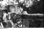 German paratrooper with MG42 machine gun, France, 21 Jun 1944, photo 3 of 5