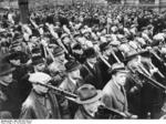 German Volkssturm volunteers with Panzerfaust launchers, Kar98k rifles, and MG34 machine guns, Berlin, Germany, 12 Nov 1944