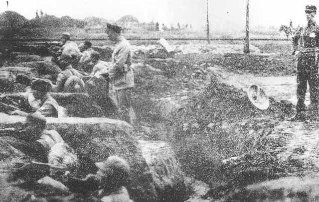 Cai Tingkai inspecting troops on the front line, China, circa late 1930s