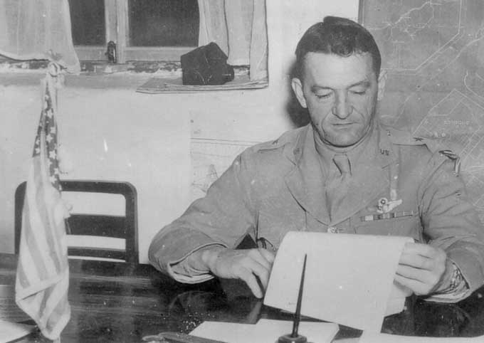 Claire Chennault at his office, China, 1940s