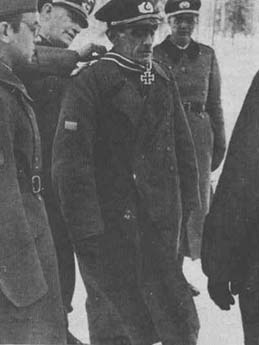 Spanish General Agustín Muñoz Grandes receiving the Iron Cross 1st Class award, circa late 1941