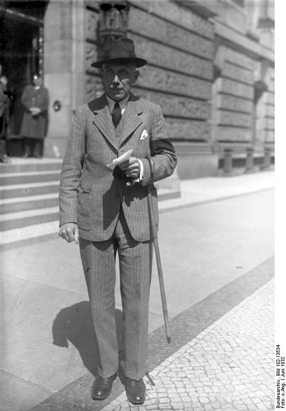 Franz von Papen in Berlin, Germany, Jun 1932