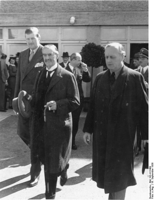 Neville Chamberlain and Joachim von Ribbentrop, Germany, 16 Sep 1938