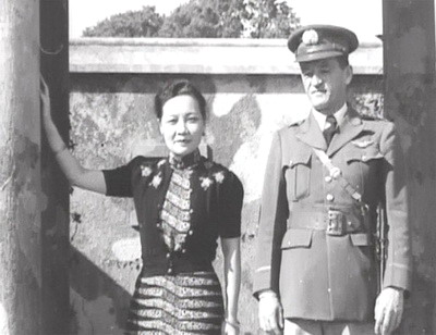 Song Meiling and Claire Chennault, China, 1940s