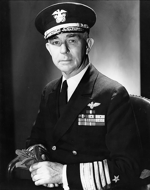 Portrait of US Navy Admiral Richmond Turner, 1945-1947